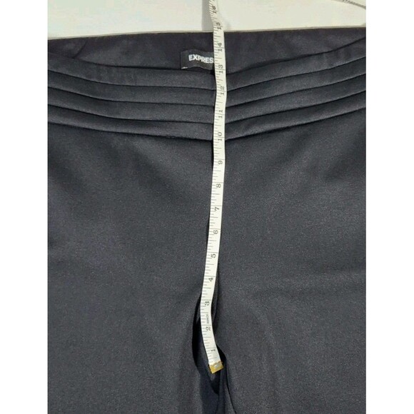 Express Womens XL Black Activewear Ankle Pants Ribbed High Waistband Stretch - Picture 4 of 11